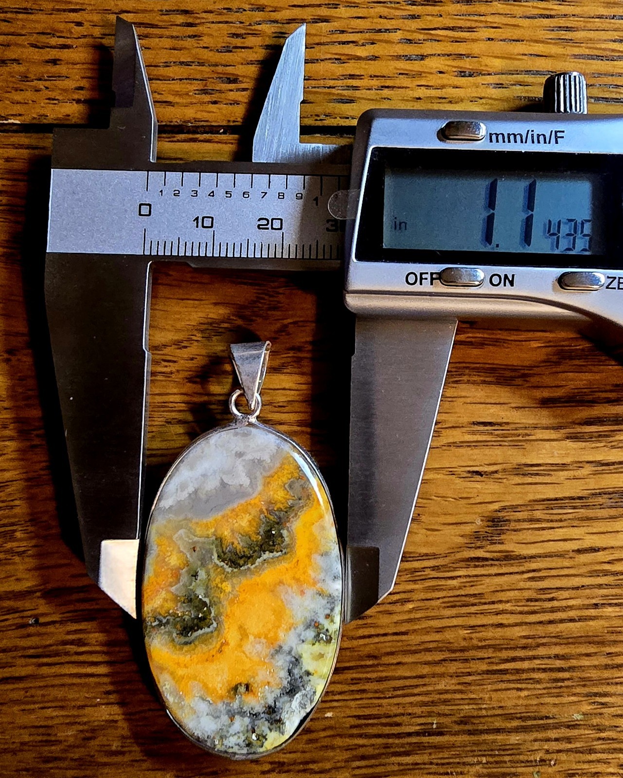 Bumble Bee Jasper Pendant