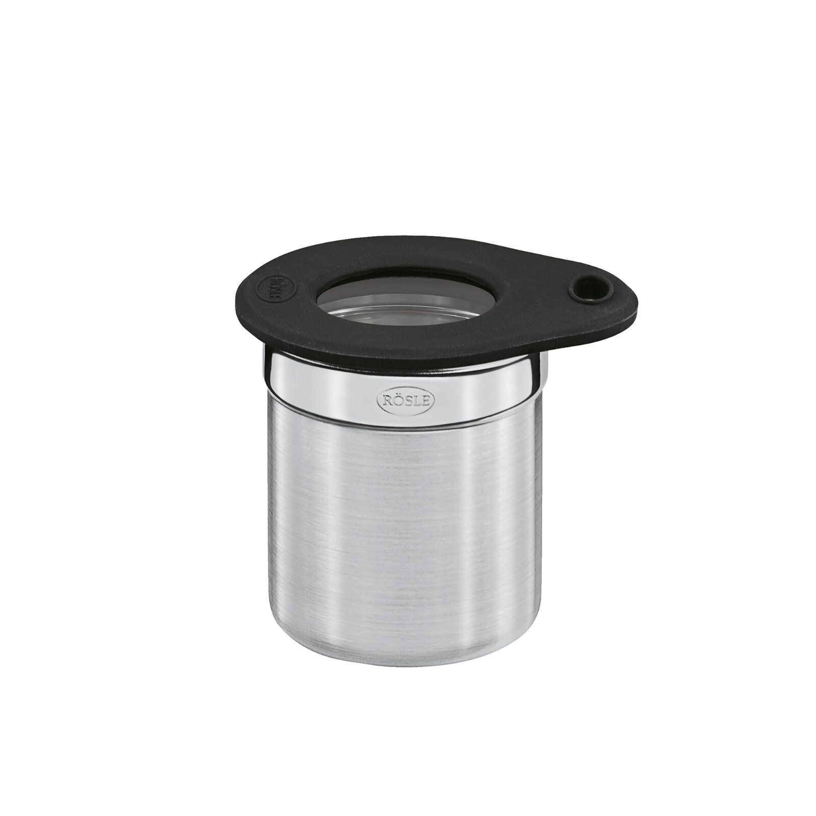Rosle Jar with Silicone Glass Lid 18/10 Stainless Steel 16551 Rösle 3.38oz