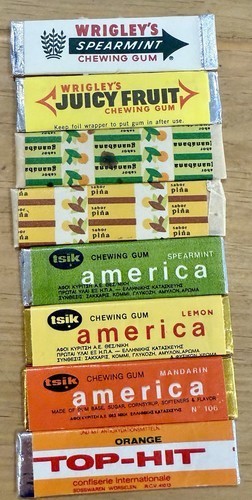 Vintage Gum Wrapper Lot 175+ Wrigley Adams Beech-Nut Lotte Chiclets Internationa