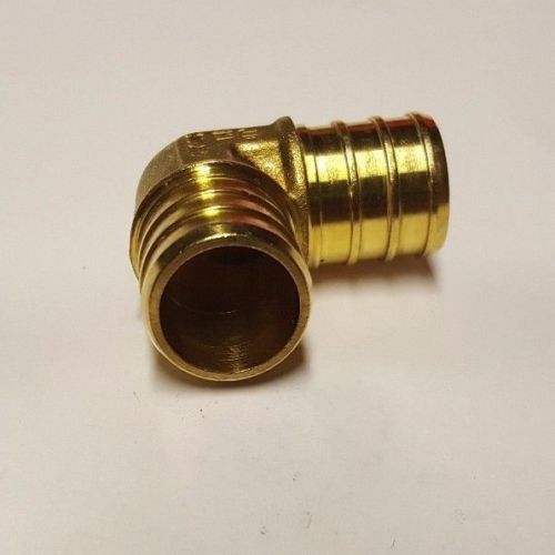 50 PIECES 3/4" X 3/4" PEX ELBOW - BRASS CRIMP FITTINGS (LEAD-FREE)