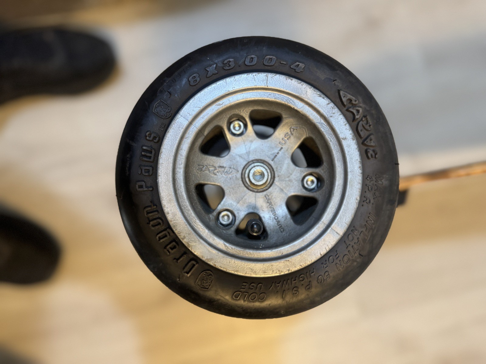 Fat Tire Surf Carveboard Original RARE Dragon Paws California Super Surfer 43"