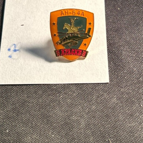 NEW United States Army Apache AH-64A Attack Helicopter Collectable Lapel Pin