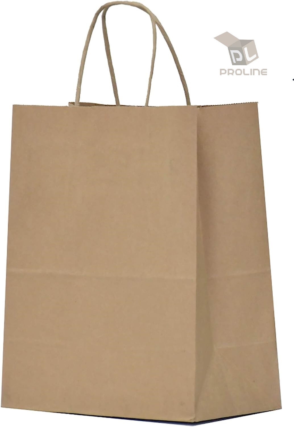 Paper Shopping Bags 500 Natural Kraft 10" x 5 x 13" Retail Merchandise Handles