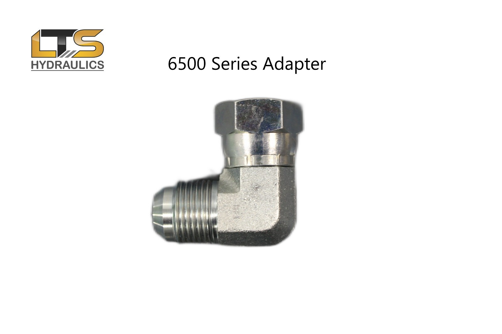 3/8" Male JIC x 3/8" Female JIC Swivel 90° Steel Adapter 6500-06-06