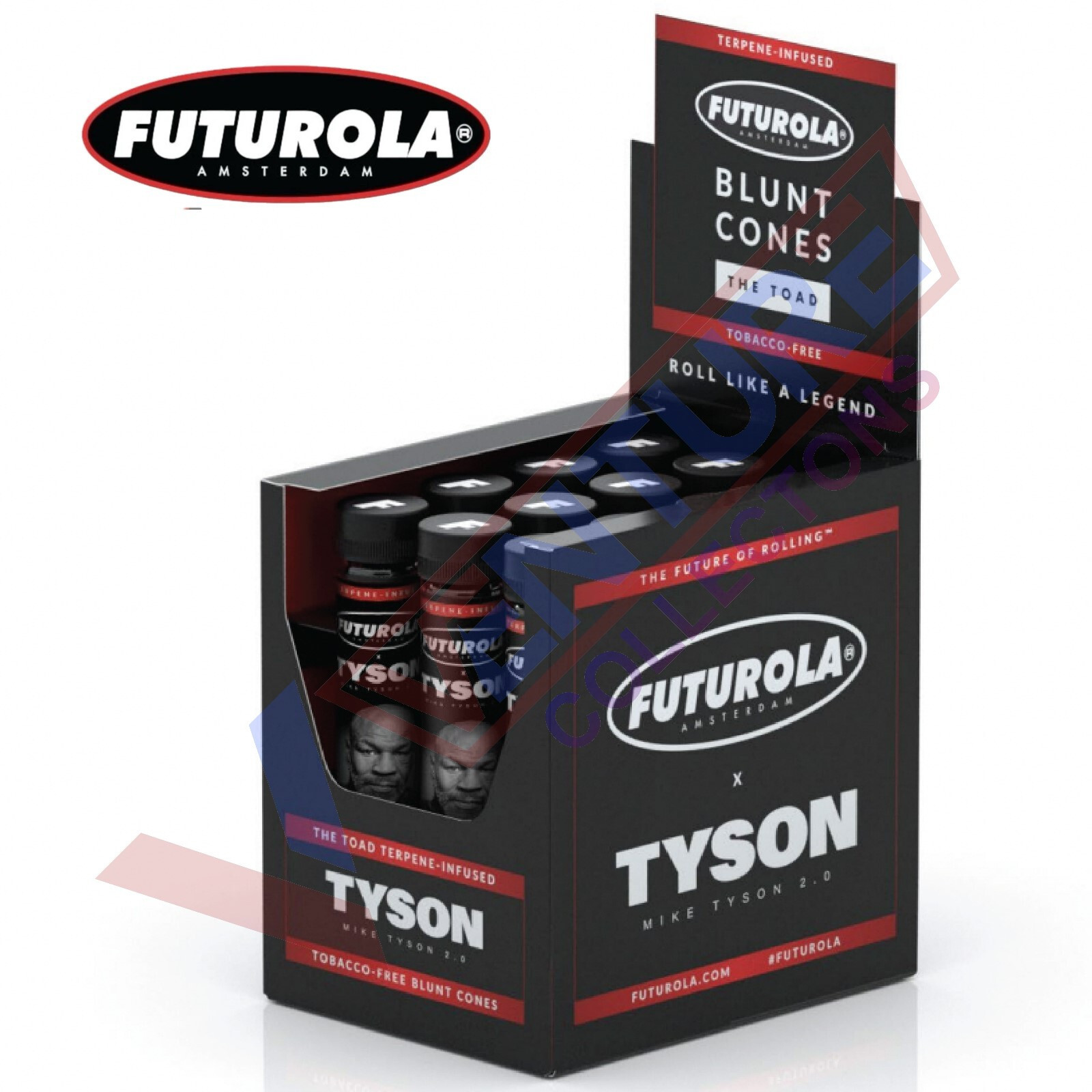 Futurola Blunt Cone The Toad MIKE TYSON Pre Rolled Cone 12 Tubes -FREE SHIPPING
