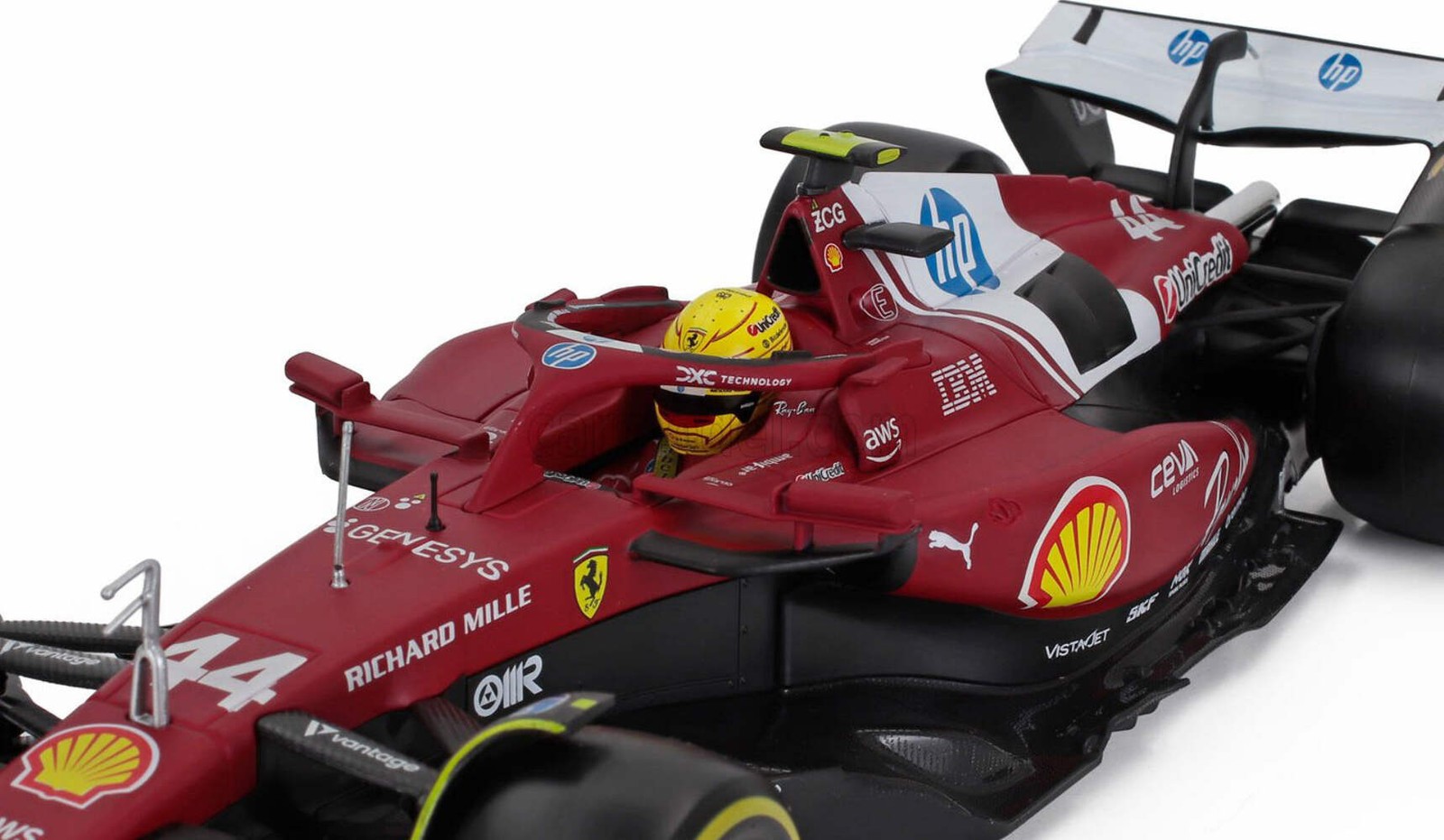 1:43rd Scuderia Ferrari F1 SF25 Lewis Hamilton #44 Red