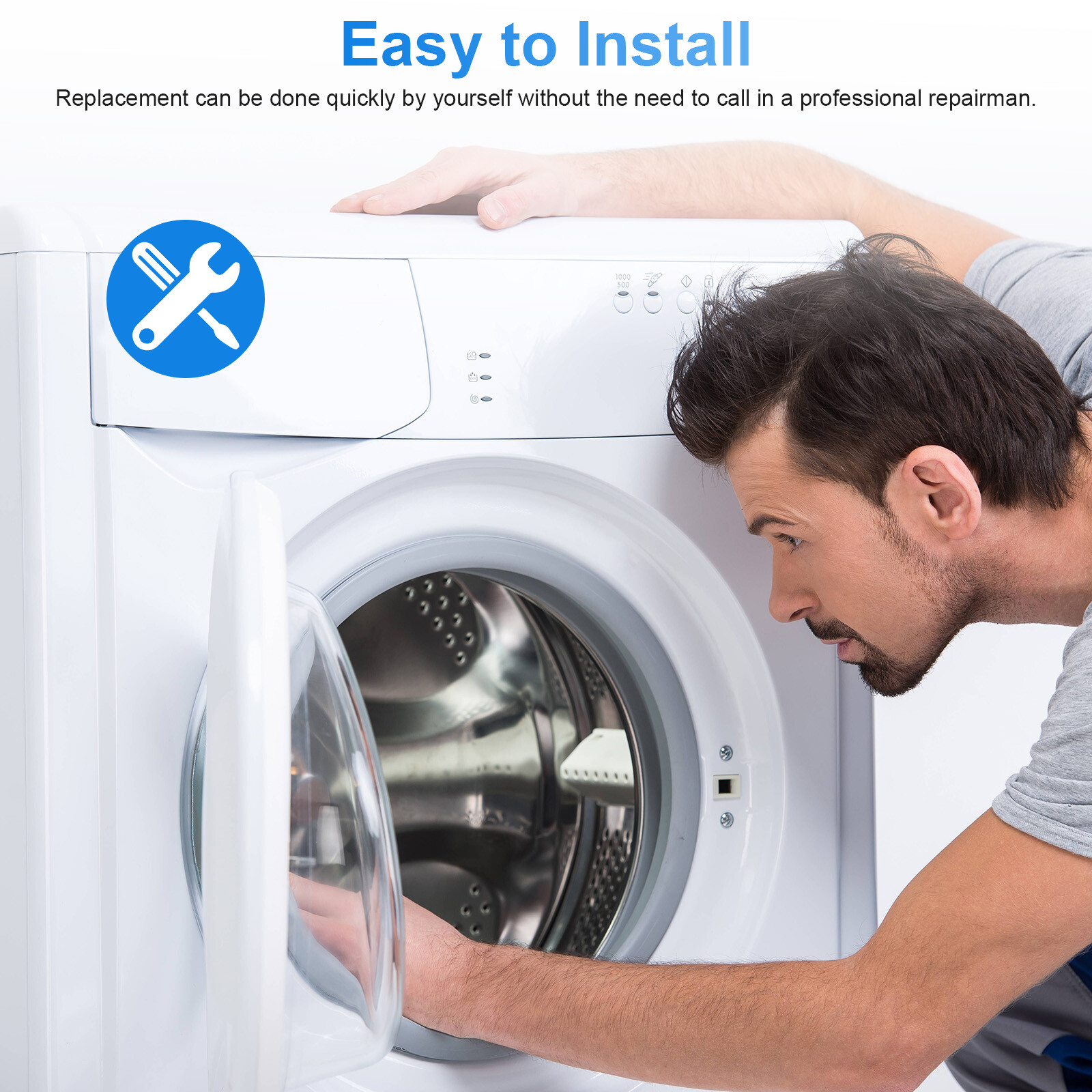 W10721967 Washer Pulley Clutch Kit & W10006384 Washing Drive Belt for Whirlpool