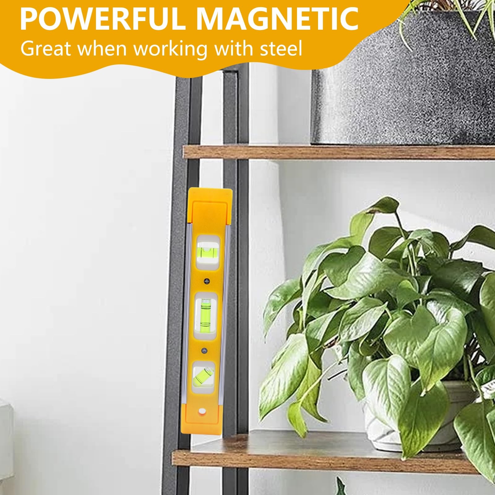 9 Inch (230 cm) Torpedo Level Magnetic, Small Leveling Tool with 3 Bubble