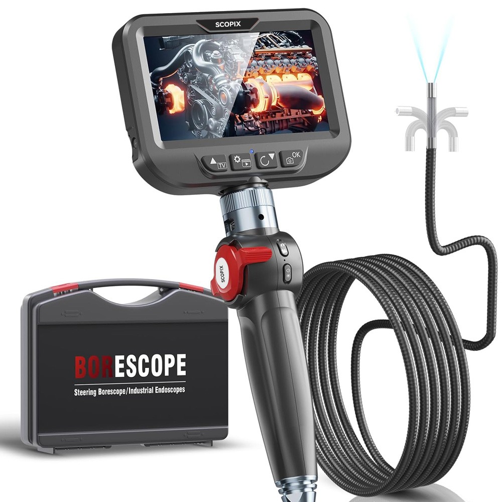 SALE! Ralcam Two-Way 210° Inspection Borescope Endoscope Camera 3.3ft Semi Rigid