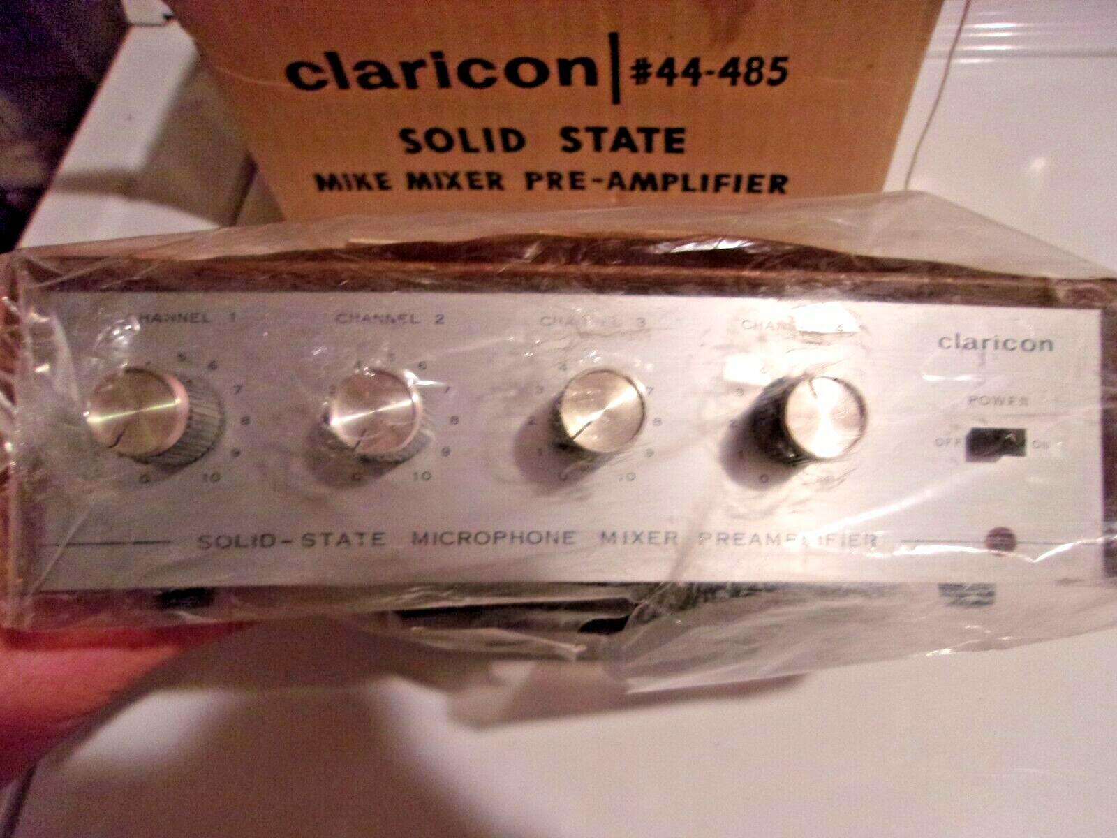 Rare Vintage Claricon Solid State Mike Mixer Preamplifier Audio New Old Stock