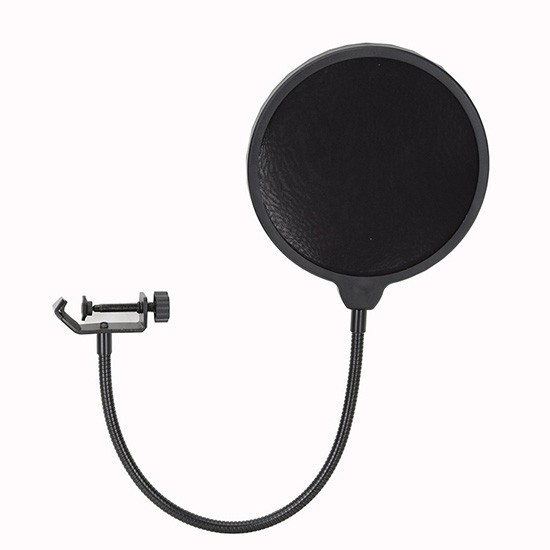 Studio Microphone Wind Screen Pop Filter Mask Shield Double Layer