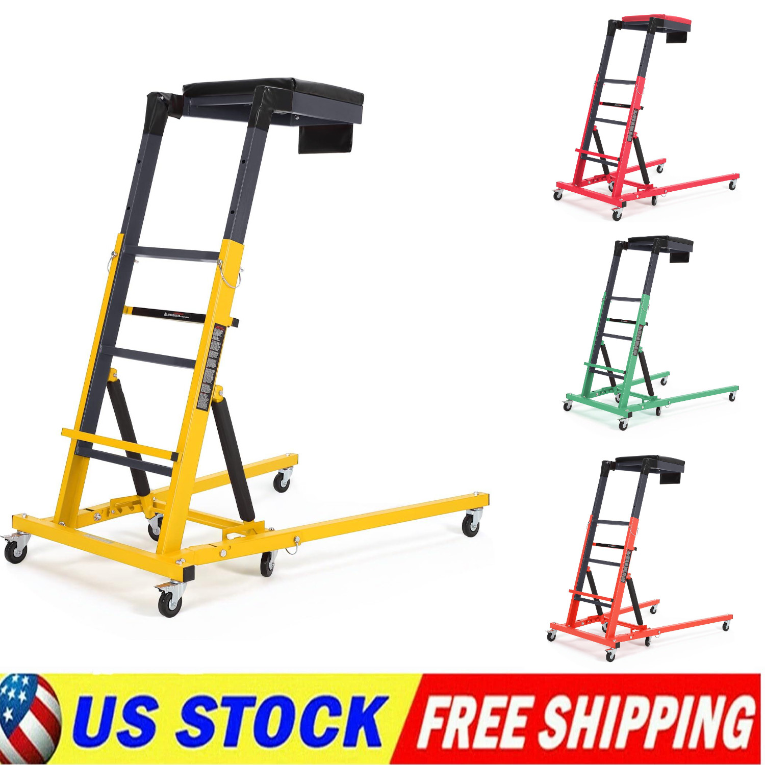 Automotive Topside Creeper 400LBS Adjustable 46"-71" Foldable Engine Creeper