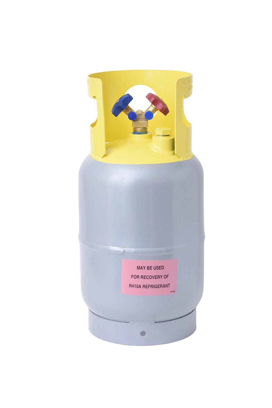 Flame King 30-LB Pound Refrigerant Recovery Cylinder Tank, Y-Valve for Liquid...
