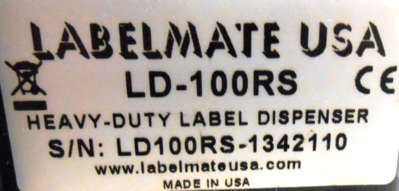 LABELMATE USA LD-100RS LABEL DISPENSER, 4.5" LABEL WIDTH, 8.6" ROLL DIAMETER