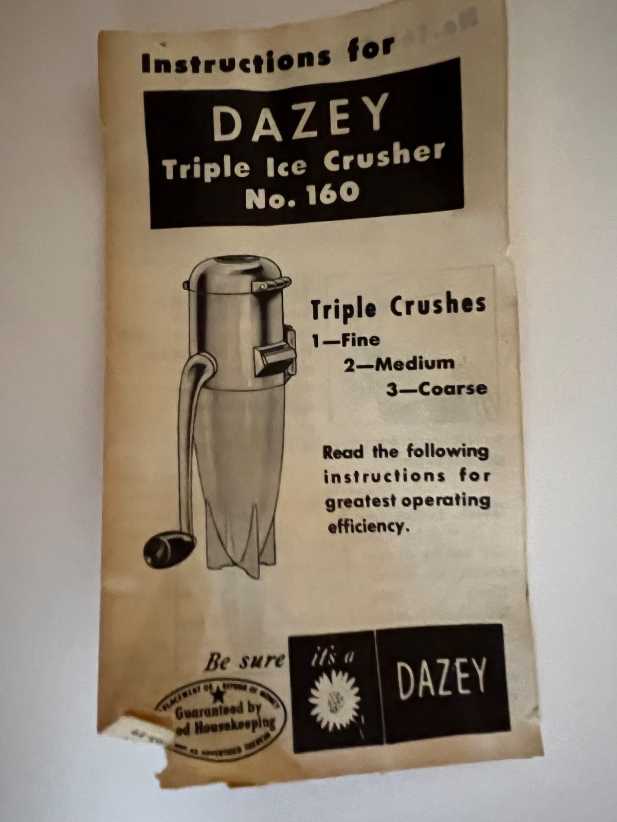 Amazing Chrome. "Dazy" Ice Crusher w/stand rare shaker top & wall Bracket