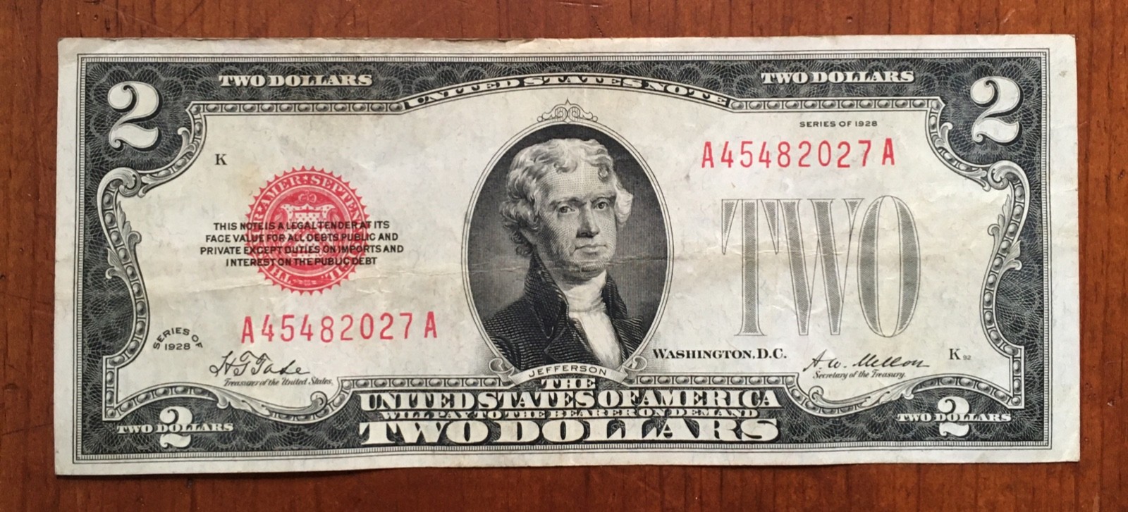 1928 $2 Fr 1501 *Scarce 1928 Plain* Sharp High Grade VF *First Small Size Notes*