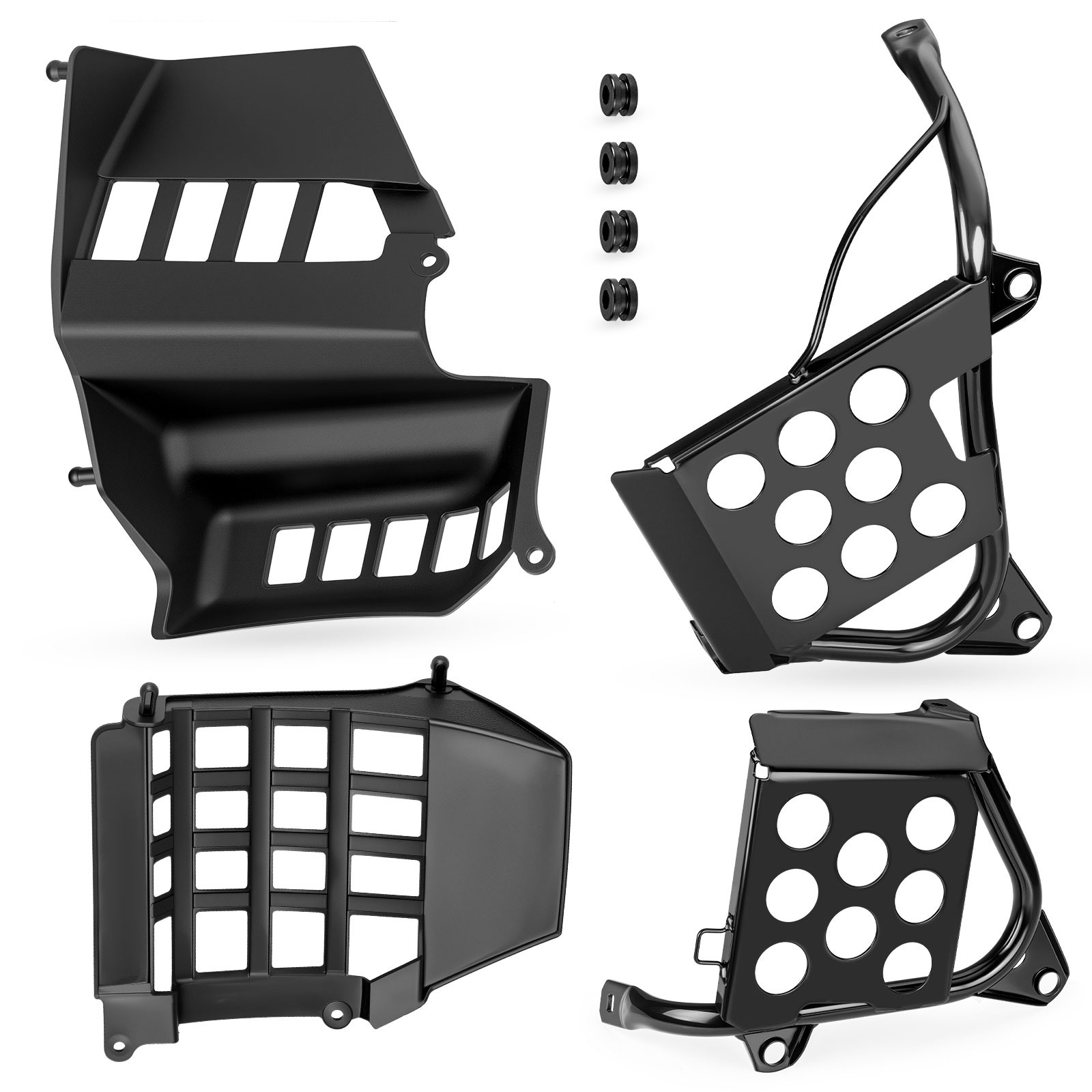 Heel Guards Footrest For Yamaha Banshee YFZ350 Left + Right Nerf Bars 1990-2006