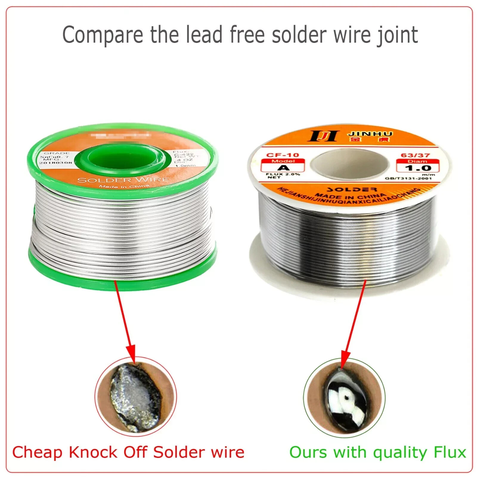 Tin Rosin Core Solder 1.0mm 1.2mm Wire For Electrical Soldering Pure Rosin Flux