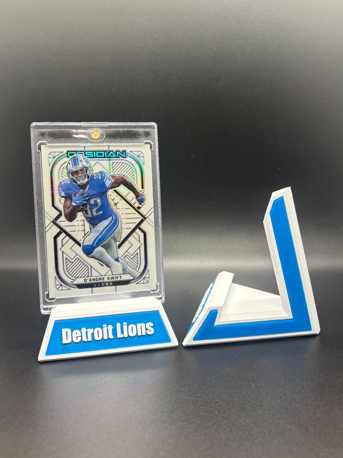 Personalized Sports/Trading Card Display Stand - Add Favorite Team, Name, City