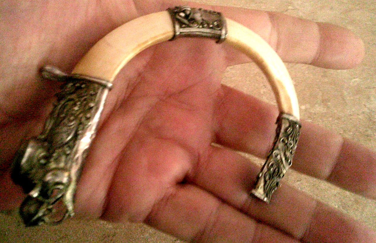 PAPUA NEW GUINEA Lot Two Necklaces SKULL Boar Tusks