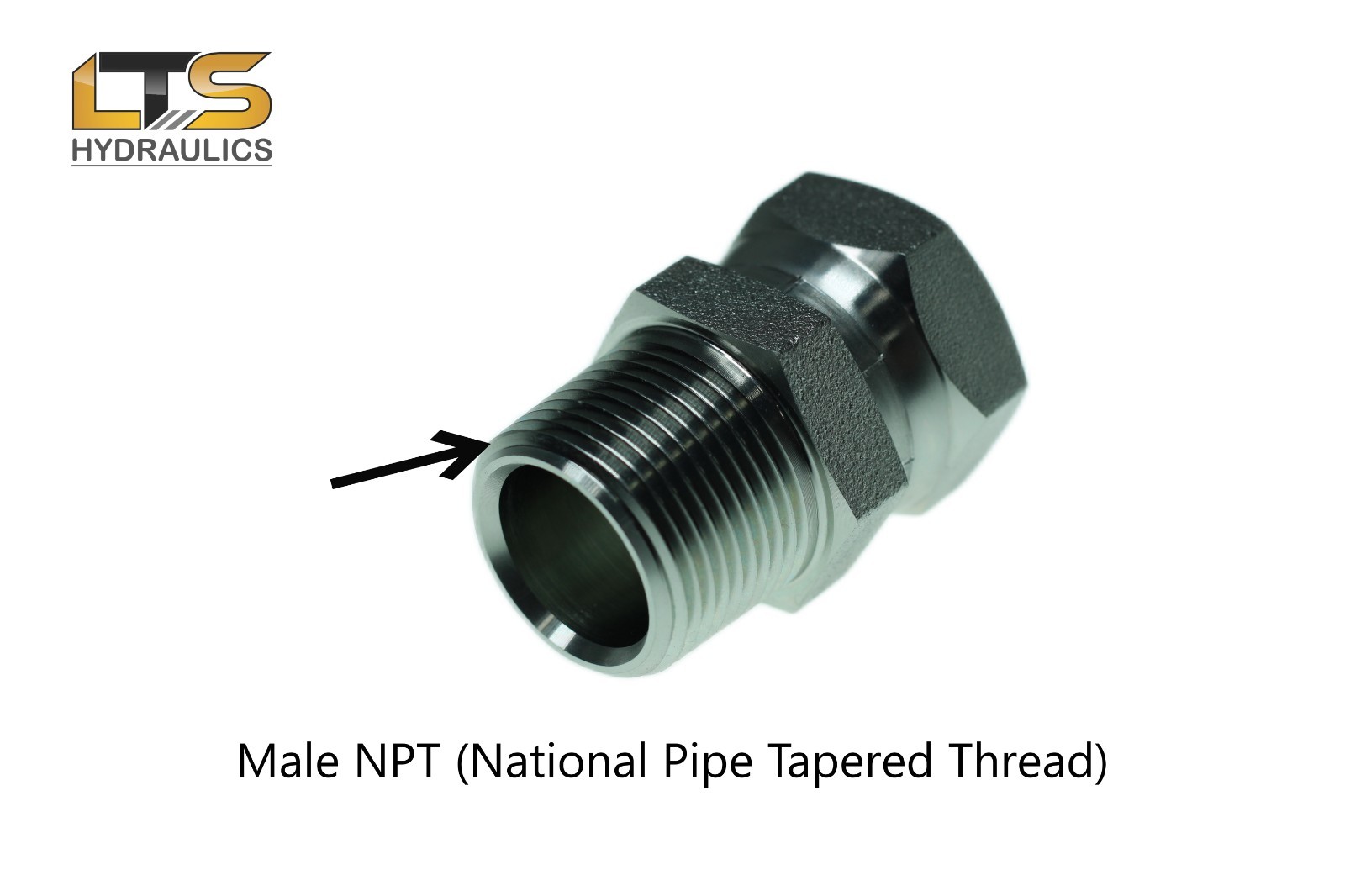 1404 Male Pipe NPT x Female Swivel Pipe NPSM Fitting, New