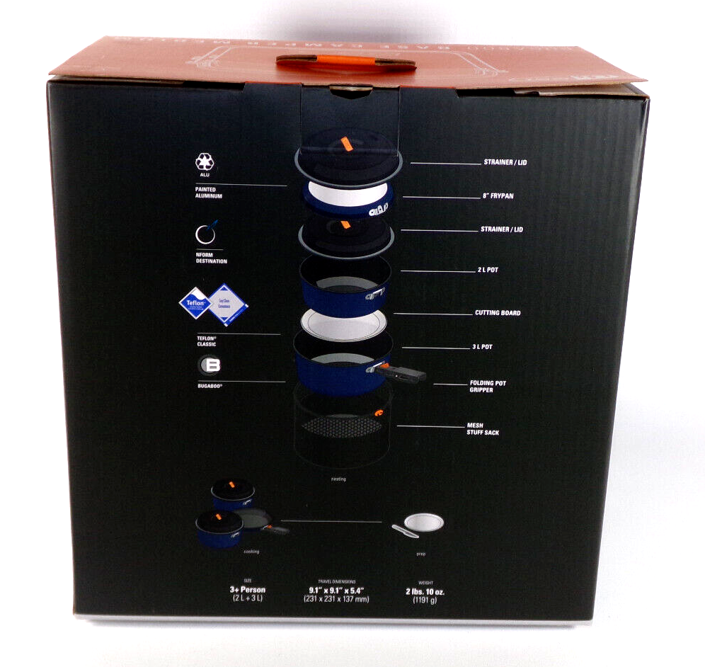 NEW GSI Outdoors BUGABOO Base Camper Medium Cookware Backpack Cook Set