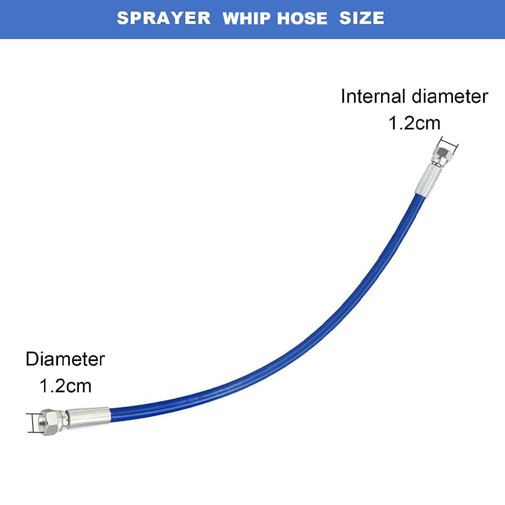 1/2/4 Set Whip Hose Pipe 50cm for Airless Paint Sprayers Graco 390/395 / 490/495