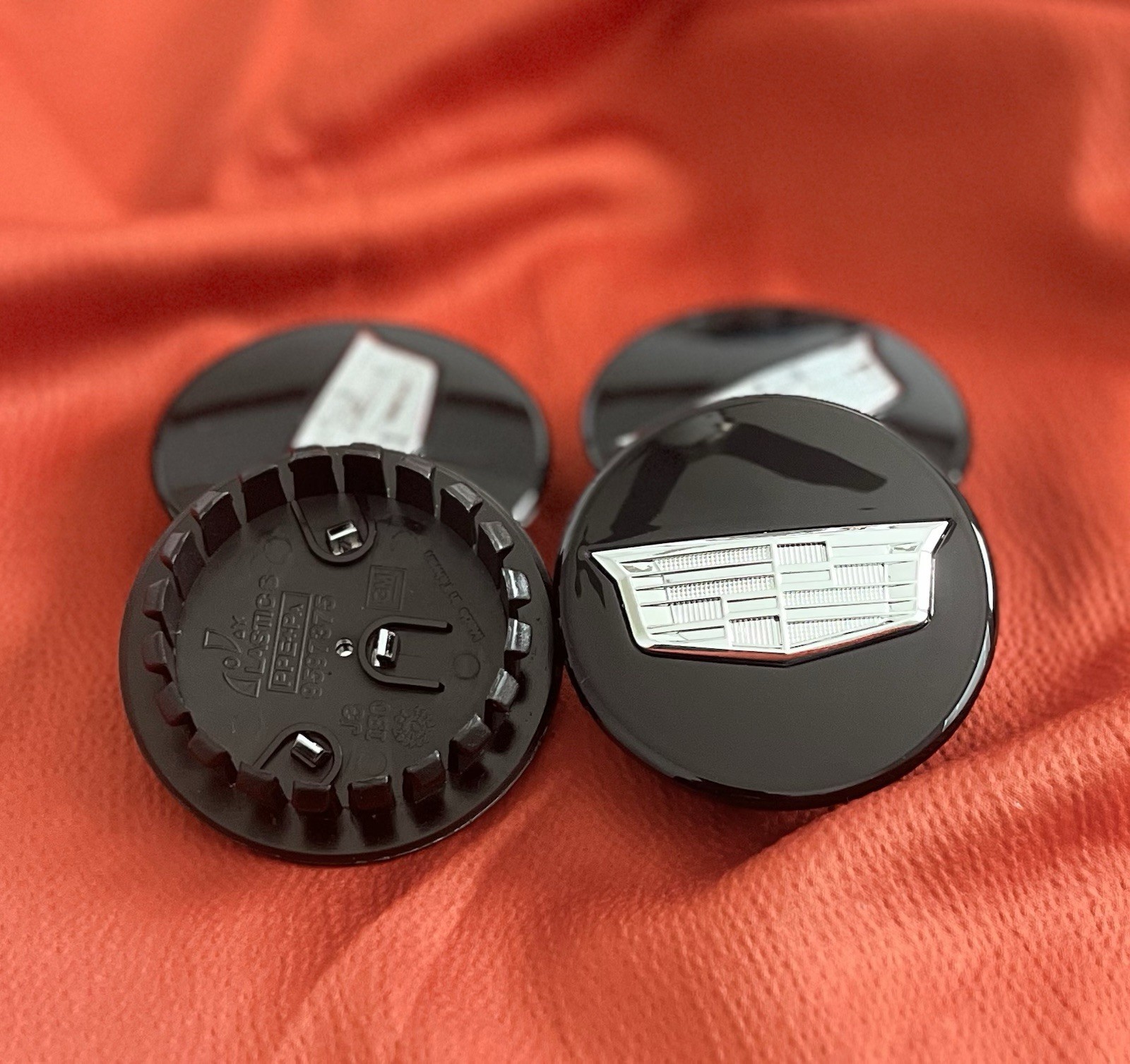 4x Fits Cadillac Black 67mm Fits ATS CTS DTS SRX STS XLR XTS Wheel Center Caps