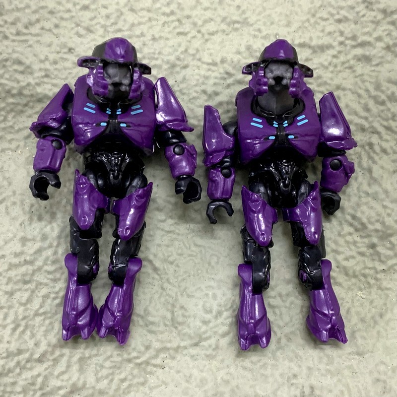 10pcs Purple Elite Minior Mega Bloks Construx Mini Figures Toys Customized