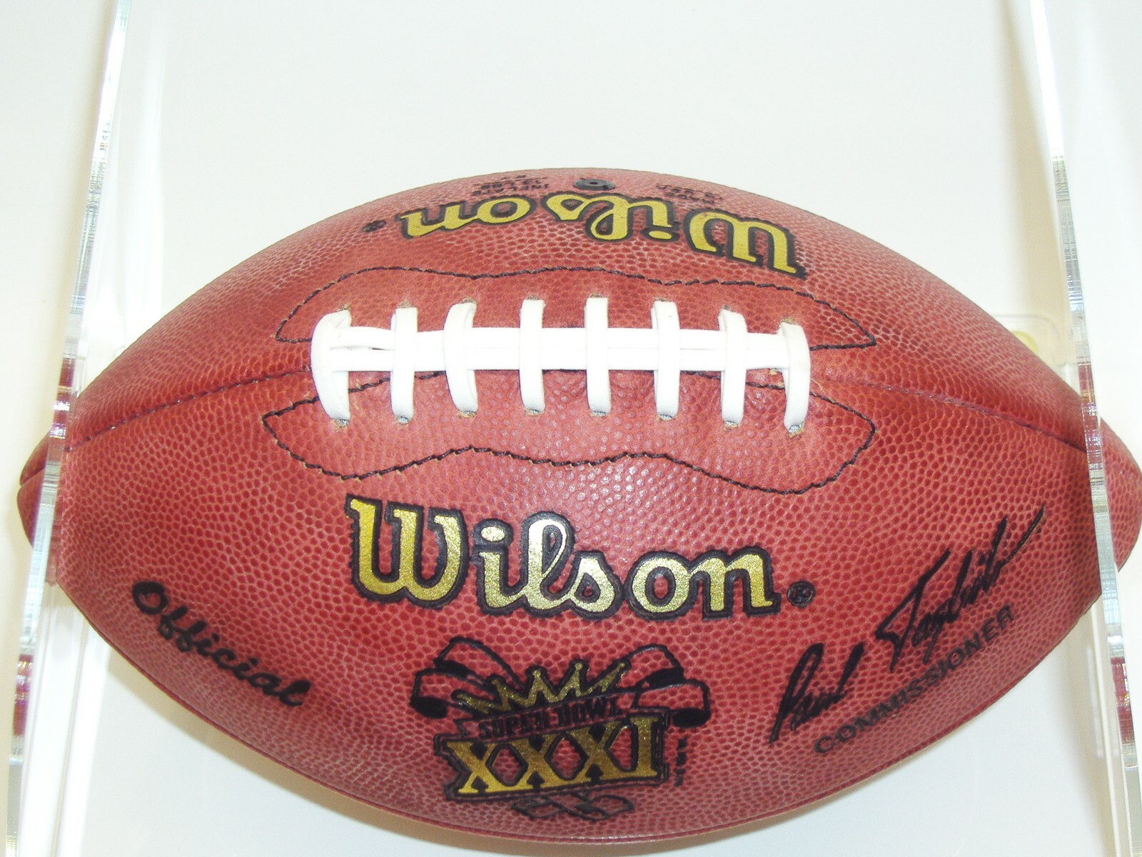 Green Bay Packers Serial Numbered Superbowl XXXI "Player" Game Ball 1 of a Kind