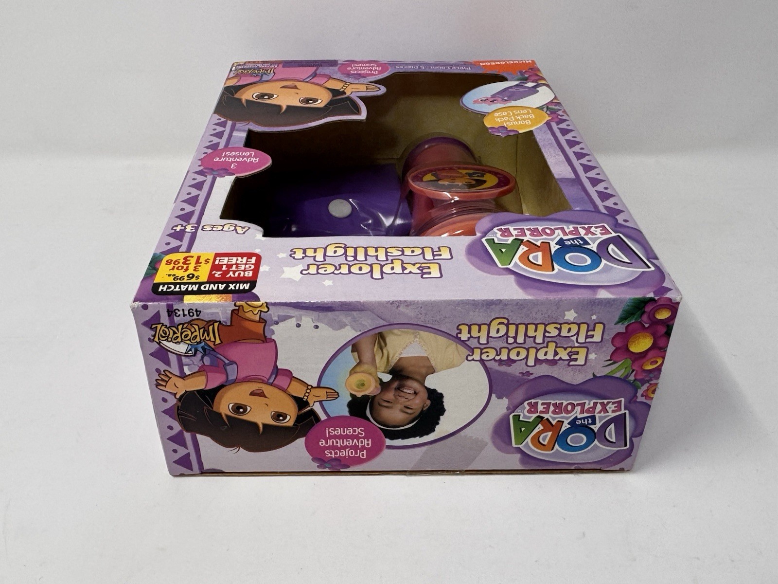Dora the Explorer Projector Flashlight Set Sealed 2009 Nickelodeon