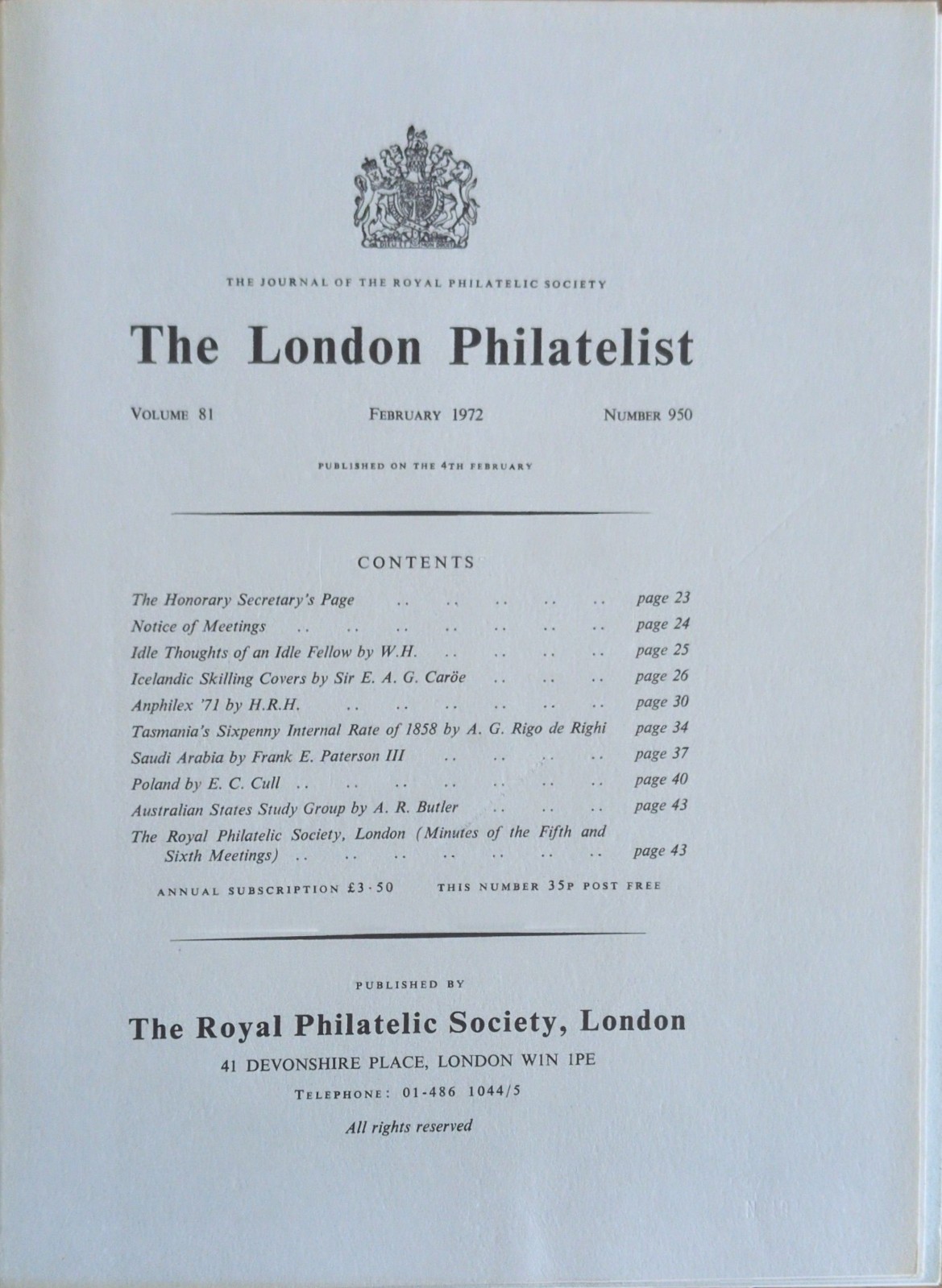 ICELANDIC SKILLING COVERS Sir EAG Caroe - Iceland Postal History