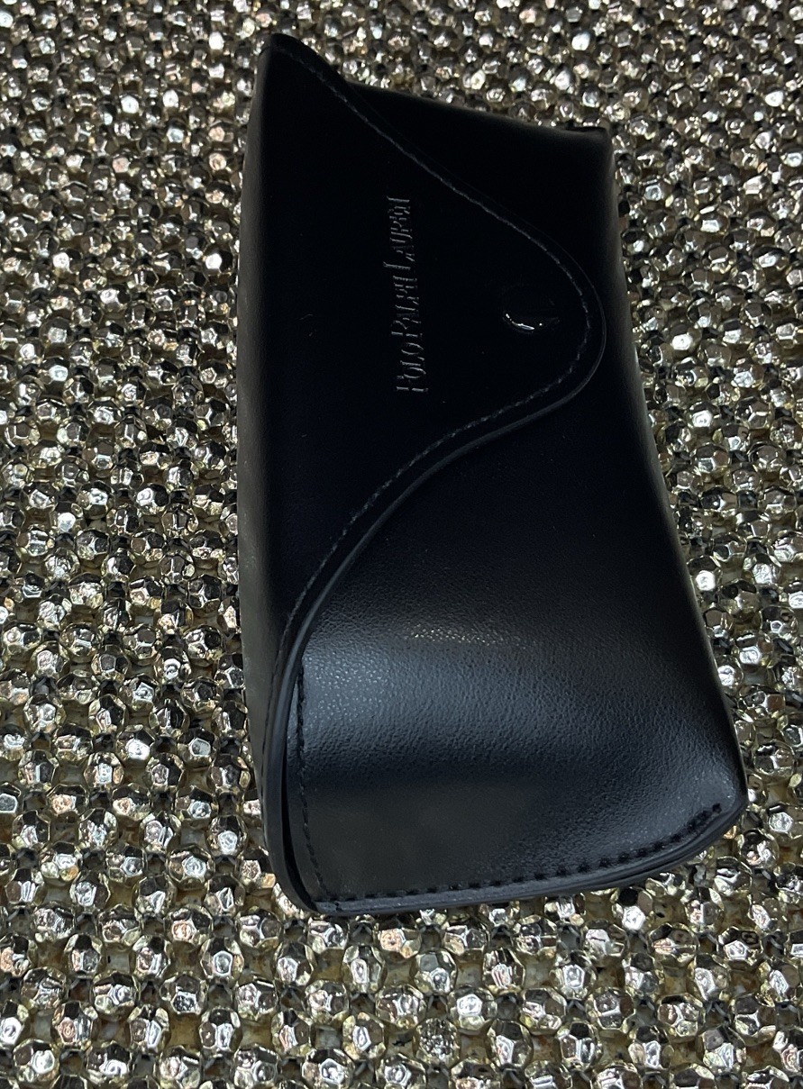 Ralph Lauren Semi-Hard Shell Eye-Sunglasses Case w/Cleaning Cloth/ Black