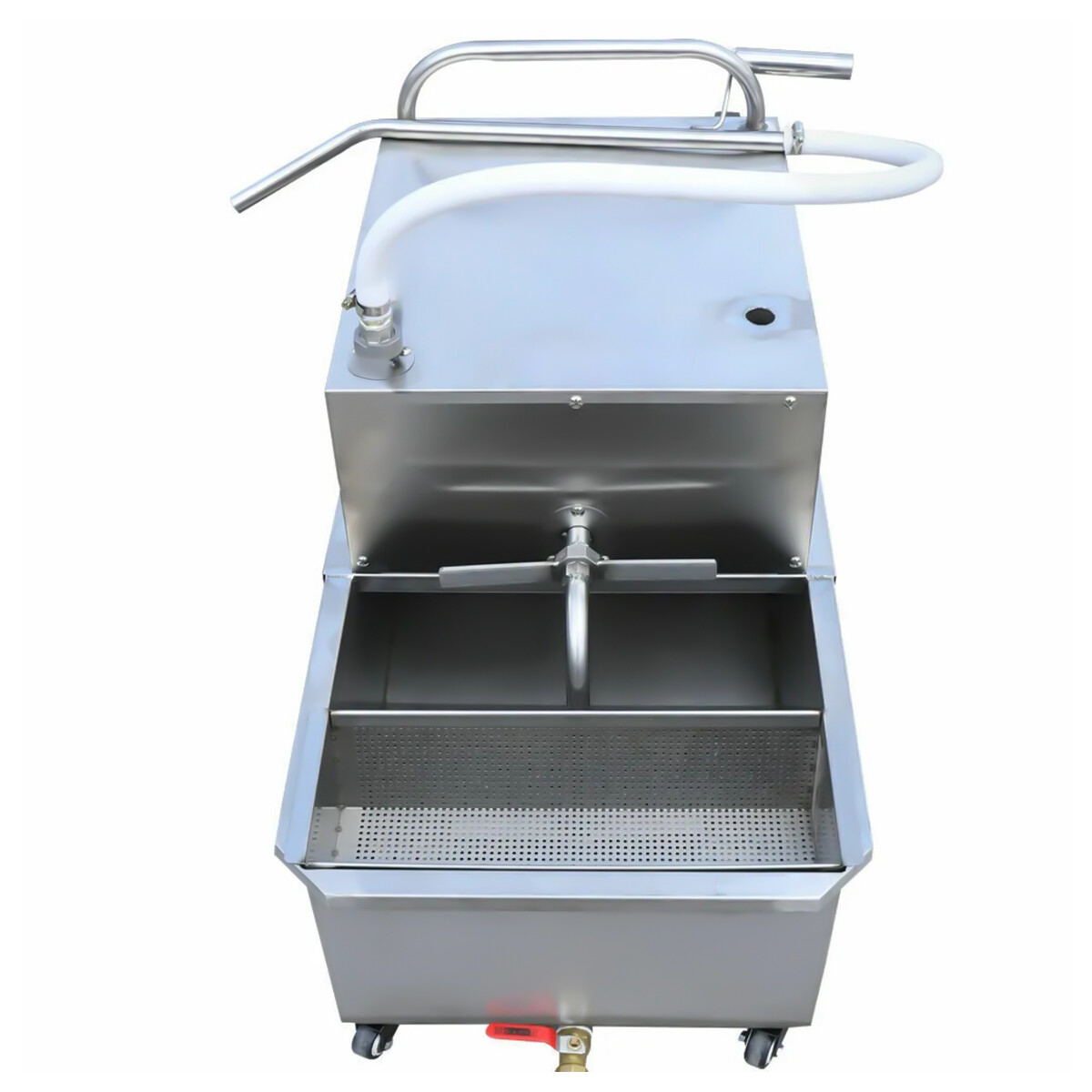 55L Portable Fryer Oil Filter Cart Machine Commercial Fried Filtration System