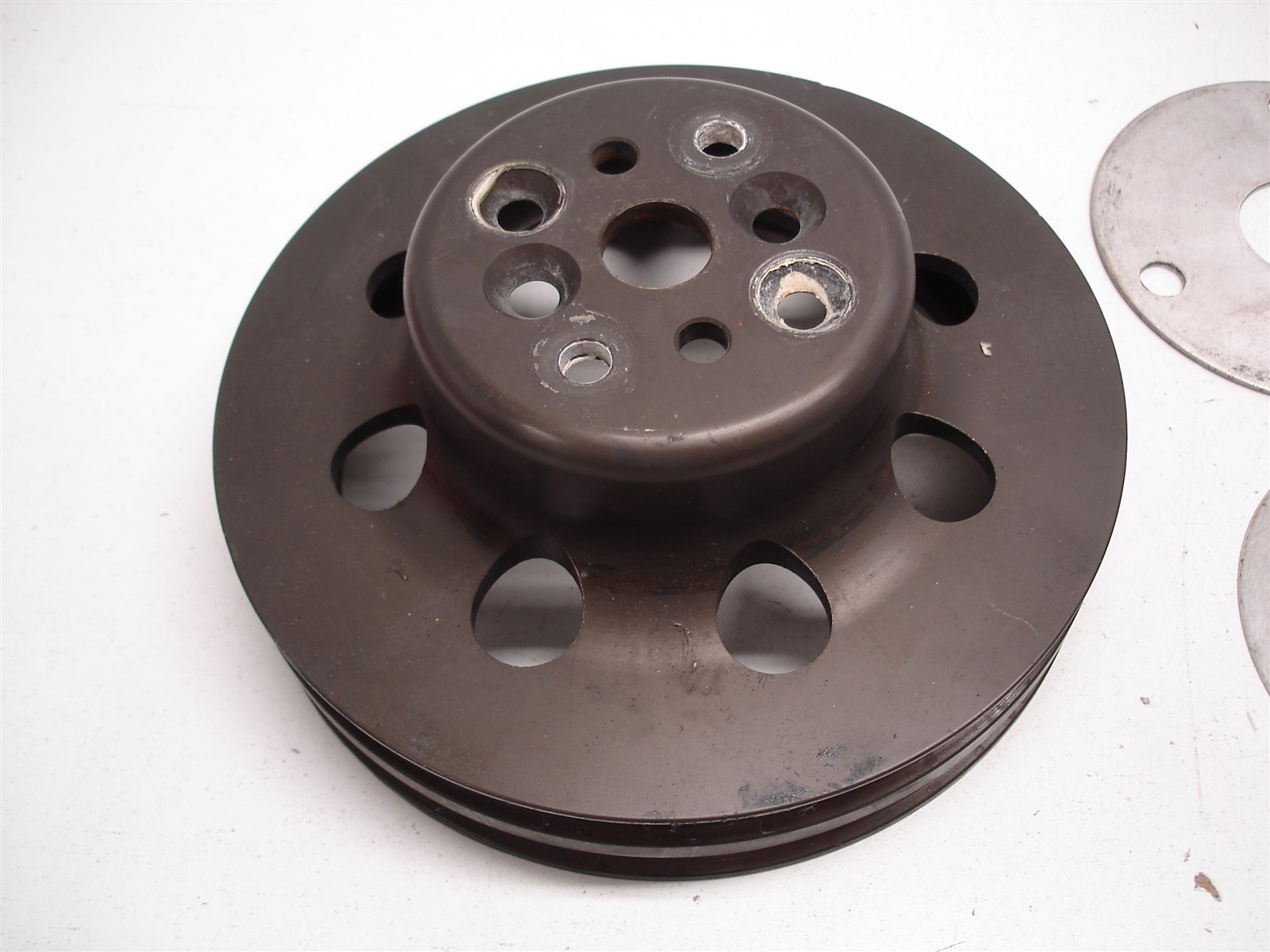 NASCAR CV PRODUCTS BILLET ALUMINUM DUAL V-BELT WATER PUMP PULLEY SET W/ SHEAVES