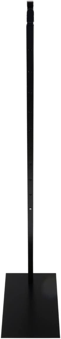 Single Costumer Clothing Display Stand Black Valet 72" Garment Rack Adjustable
