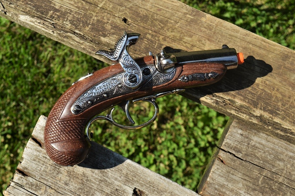 1862 Baby Philadelphia Derringer - Civil War Lincoln Assassination Denix Replica