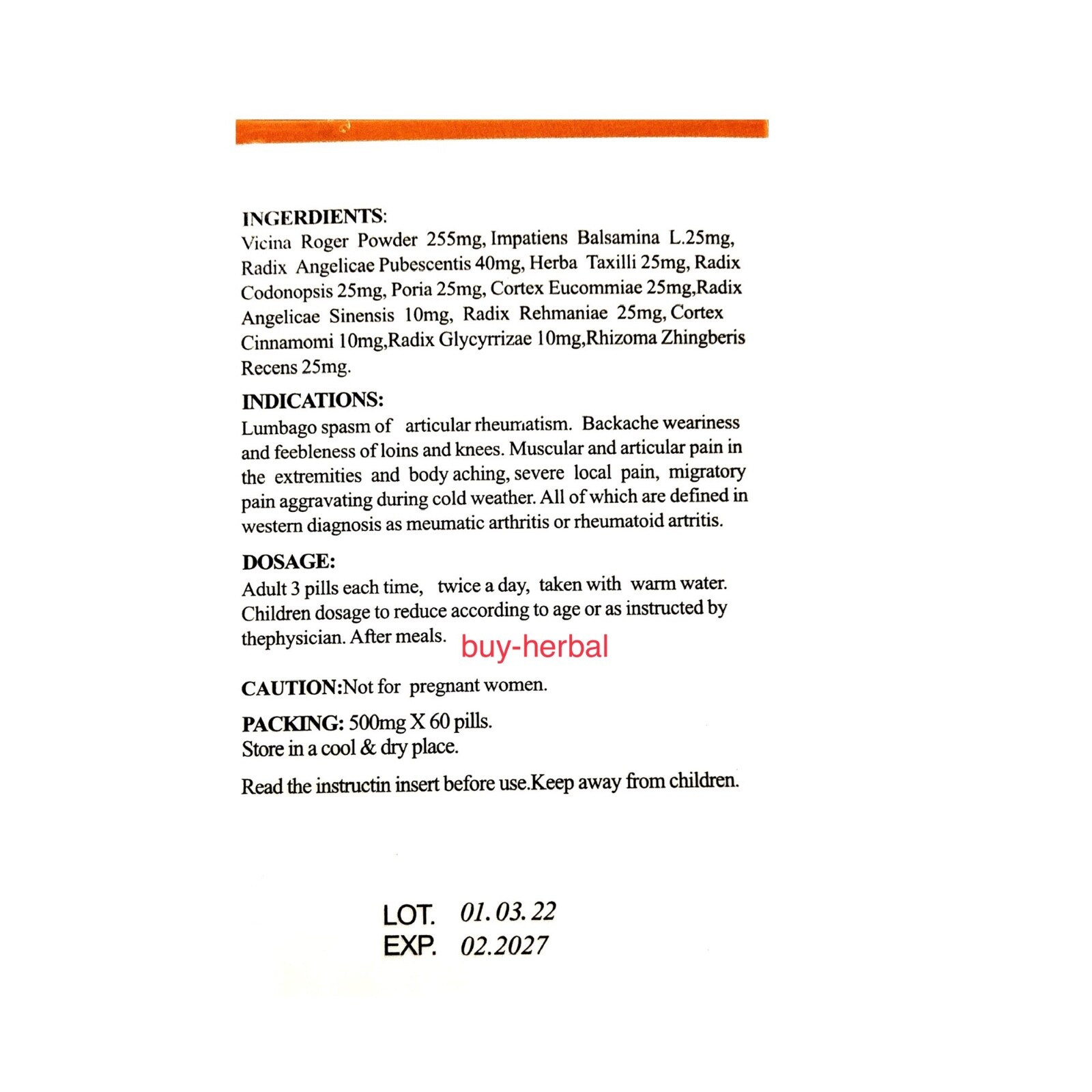 Feng Shi Zhui Feng Tou Gu Wan ($3.95 Fast ship within USA)