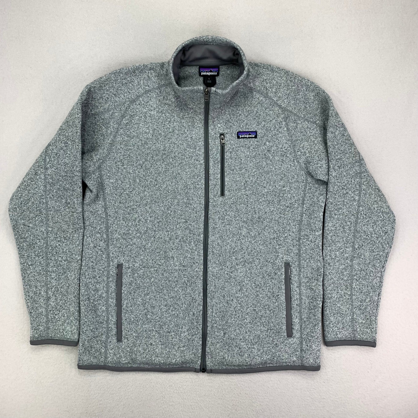 Patagonia Better Sweater Fleece Jacket Mens XL Grey Full-Zip Hiking Lightweight