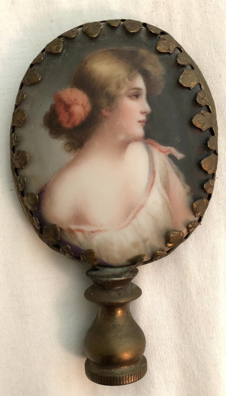 Porcelains Two Separate In Lamp Finial/Napoleon & Josephine Vintage