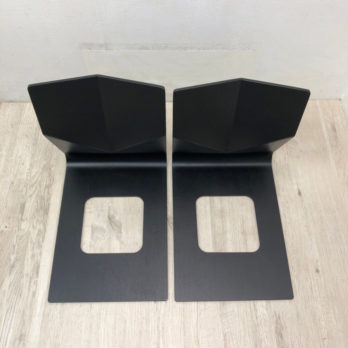 Tendo Mokko Japanese Zaisu Floor Chairs T-5812MR BX Black Set of 2 Stackable