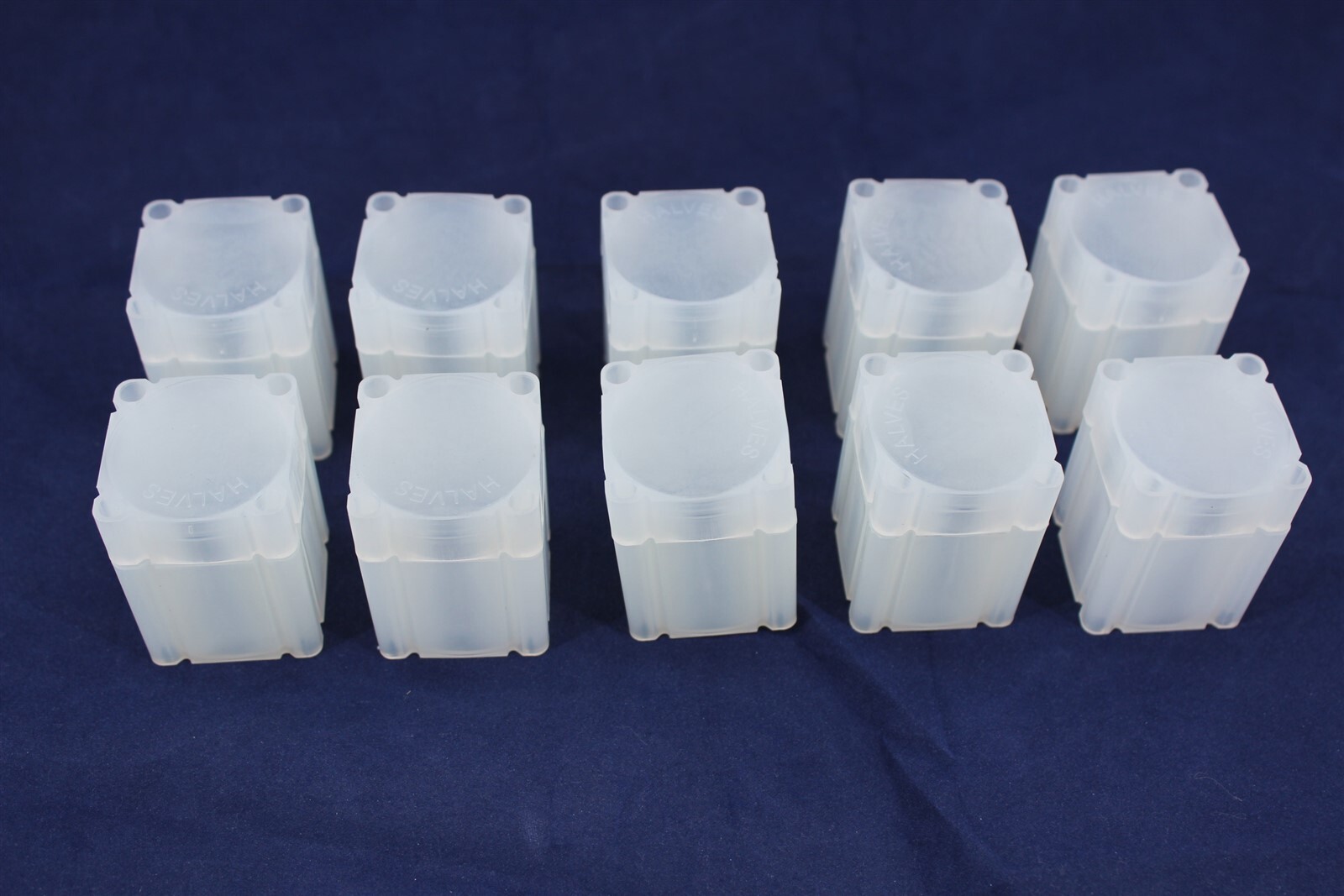 10 Square Coin Tubes for US Half Dollars / Liberty Franklin & Kennedy 1/2 Dollar