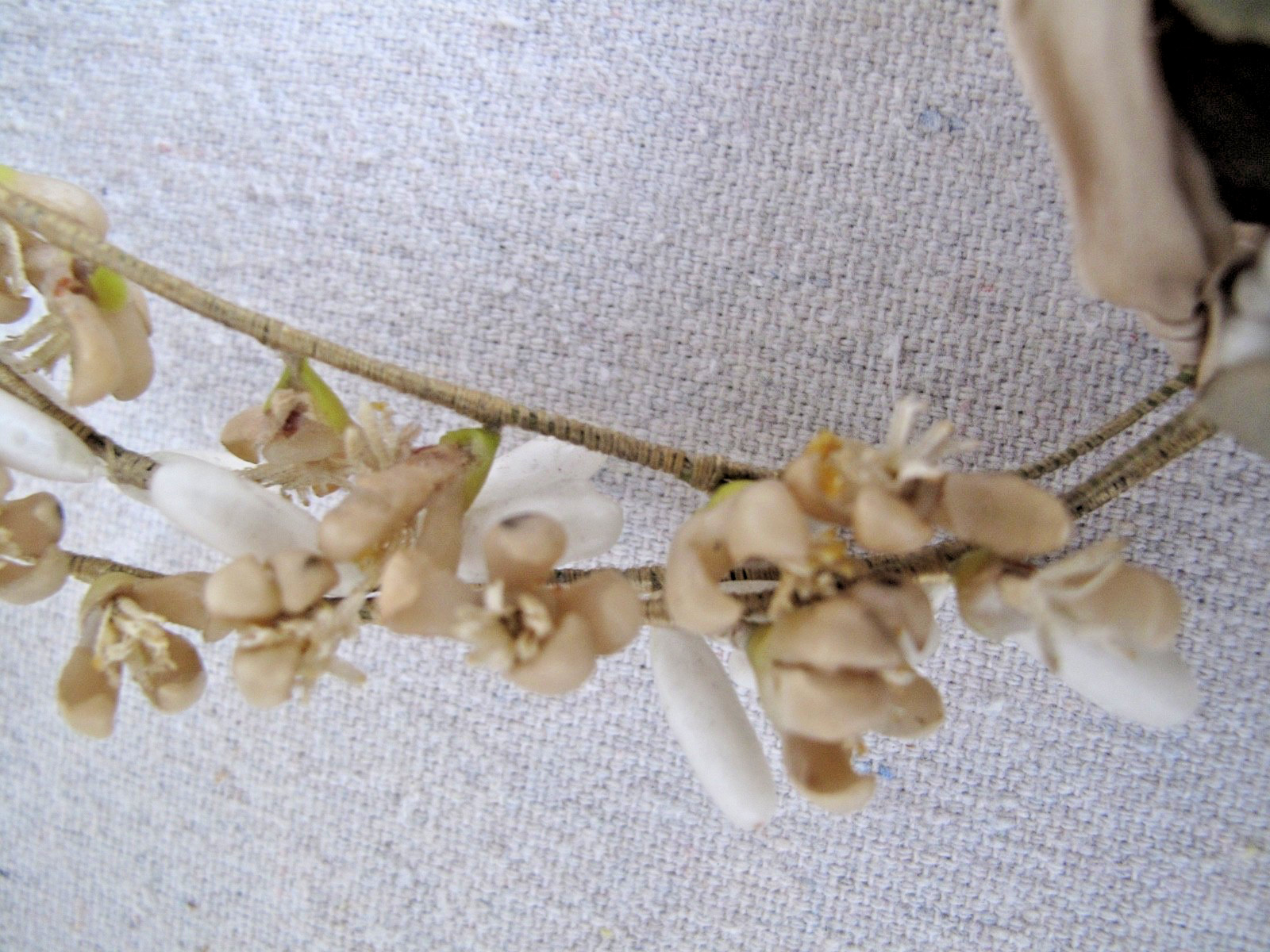 Antique Wedding Headdress for a Veil Victorian 1880's Wax Flowers