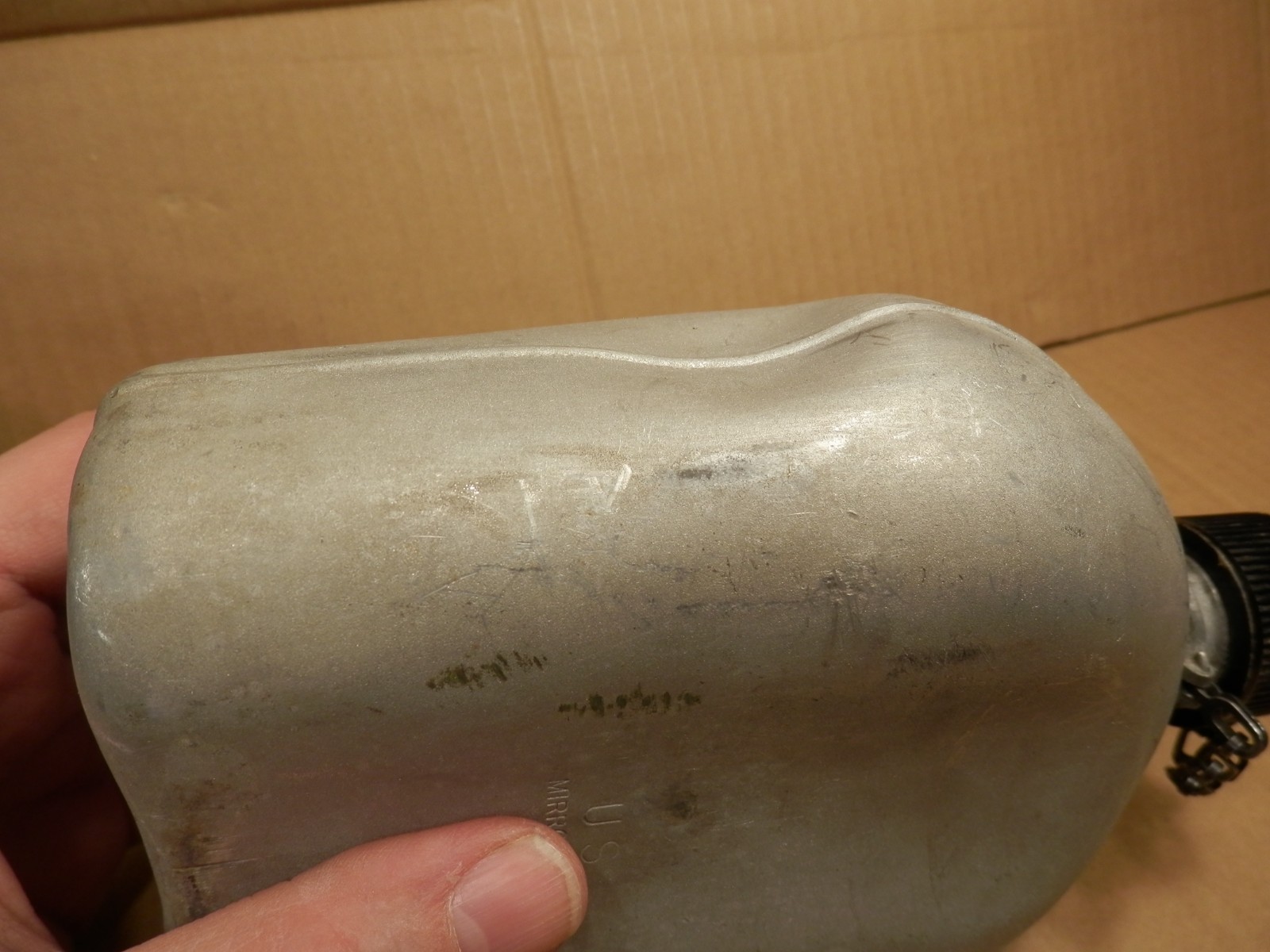 Vintage 1953 Mirro US Army Canteen & Undated Rogers Akorn Ohio Canteen Cup