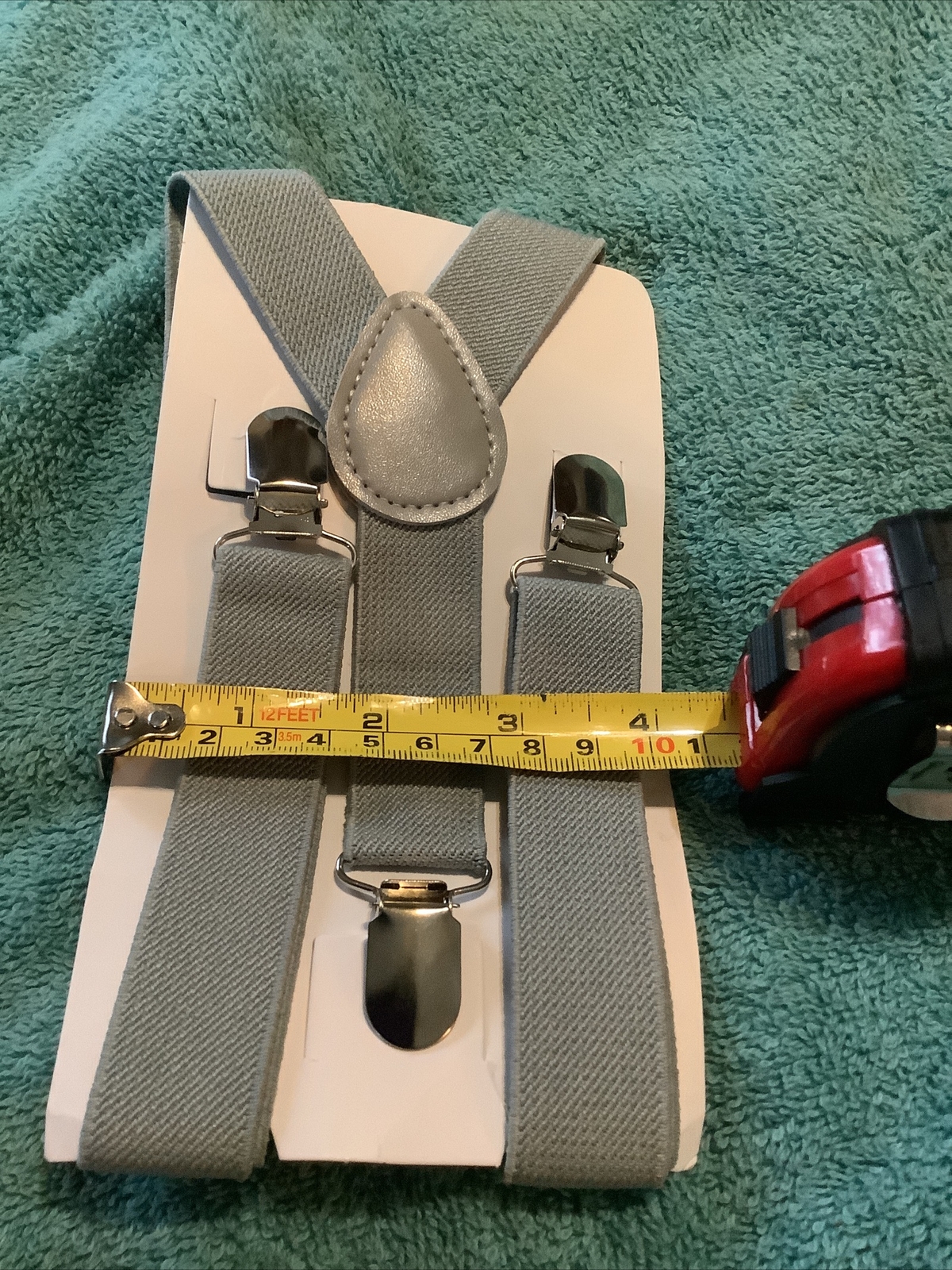 Toddlers Gray Adjustable Suspenders