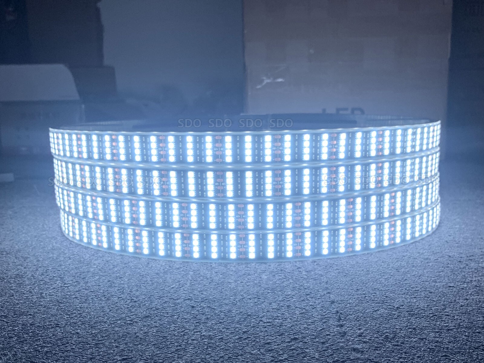 4Rings 17.5'' Pure White Quad Row LED Wheel Rim Lights For Truck Switch+Remote