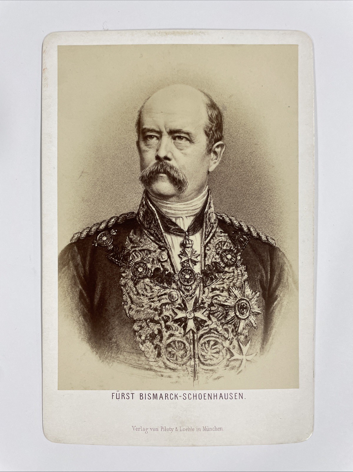 Civil War Carte De Visite CDV Prince Otto Edward Leopold Von Bismark Chancellor
