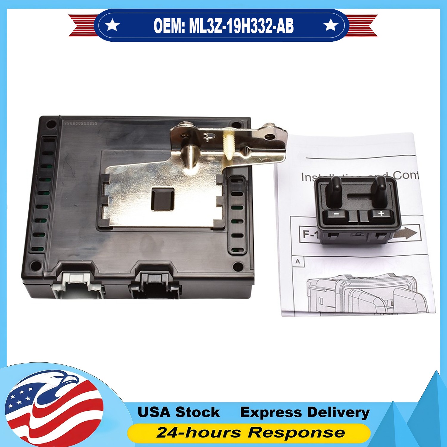 ML3Z-19H332-AB For 21-23 F-150 Ford Parts In-Dash Trailer Brake Control Module