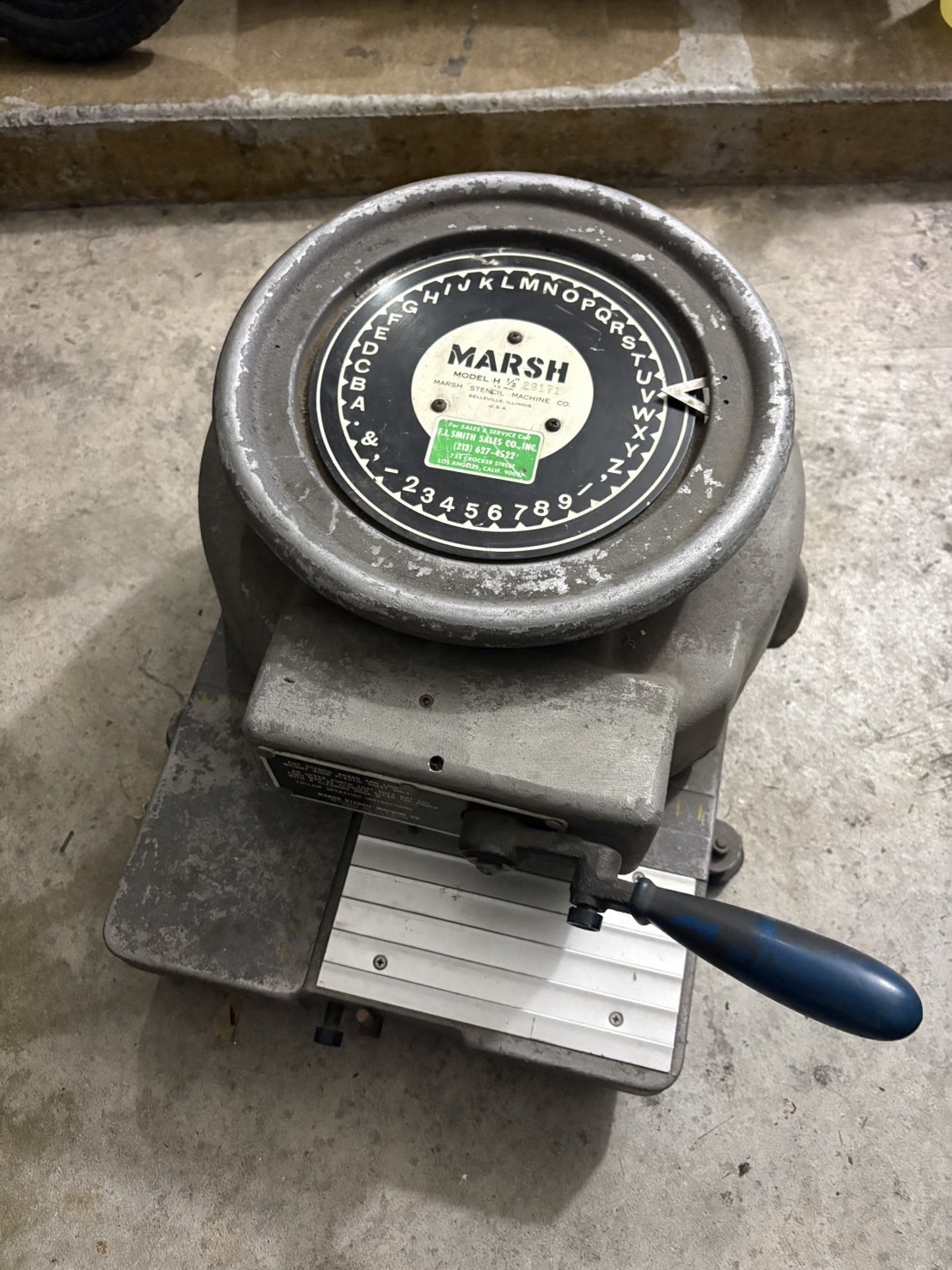 1/2inch Stencil Machine Works Well