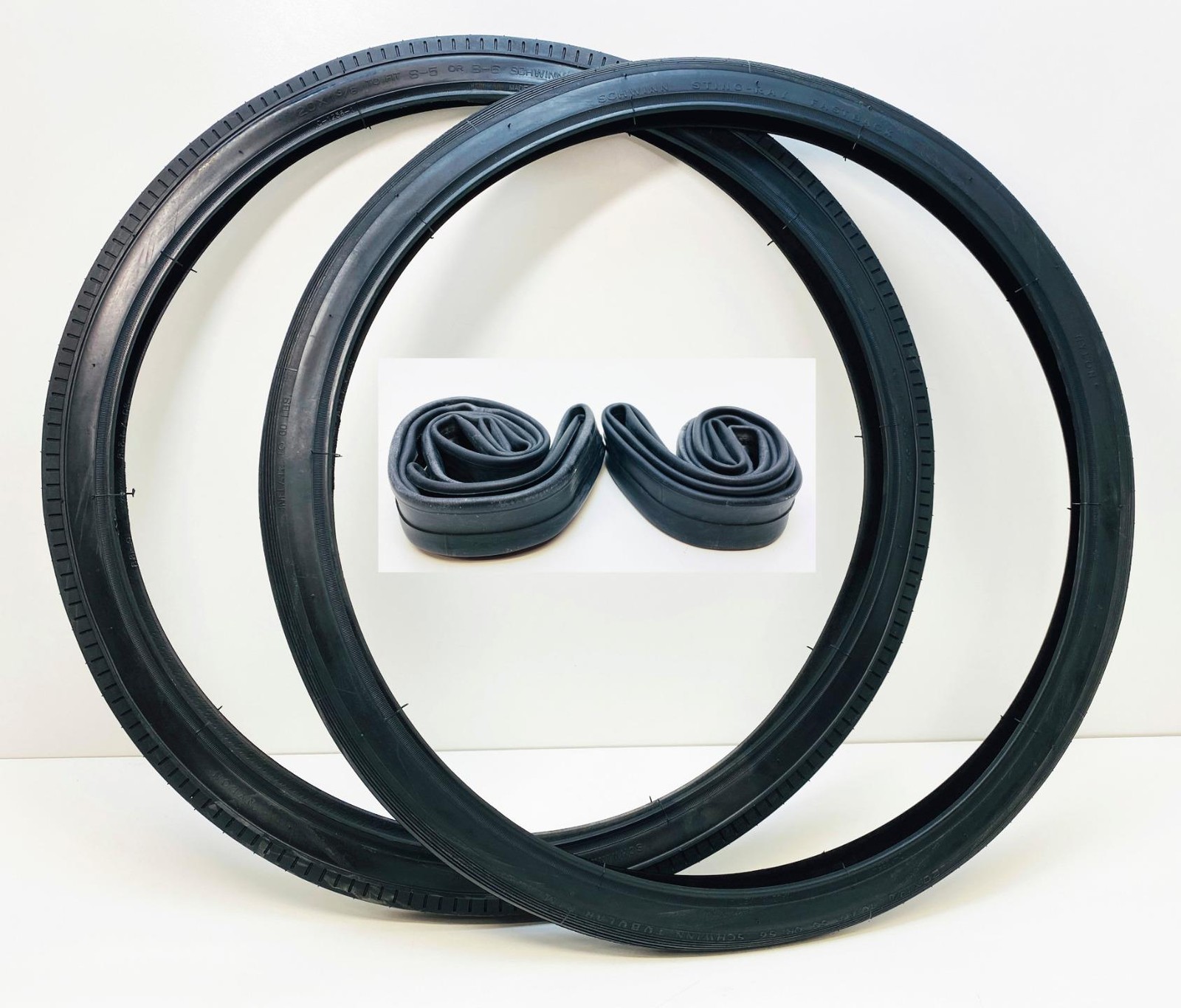 NEW Schwinn Approved FASTBACK 20 x 1-3/8" S5 S6 Front and Rear TIRES with TUBES